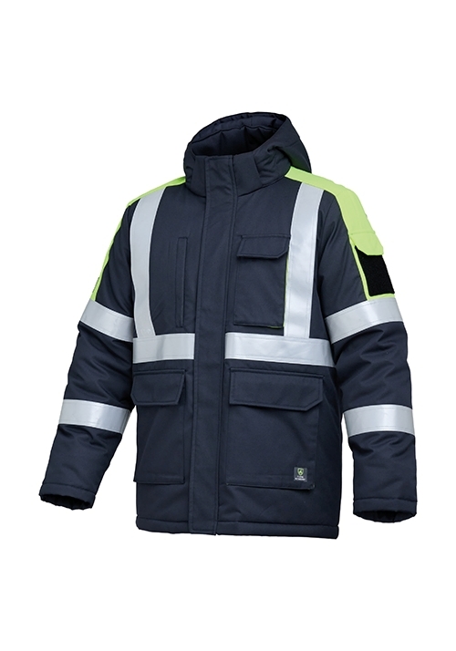 ZB-FAJ02(네이비/방염복)<br>지벤 추동 작업복 상의