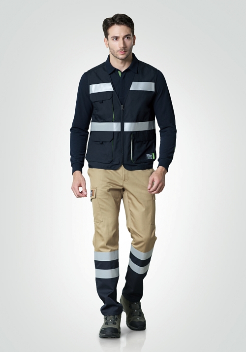 ZB-FAV01(네이비)지벤 작업복 조끼(방염)