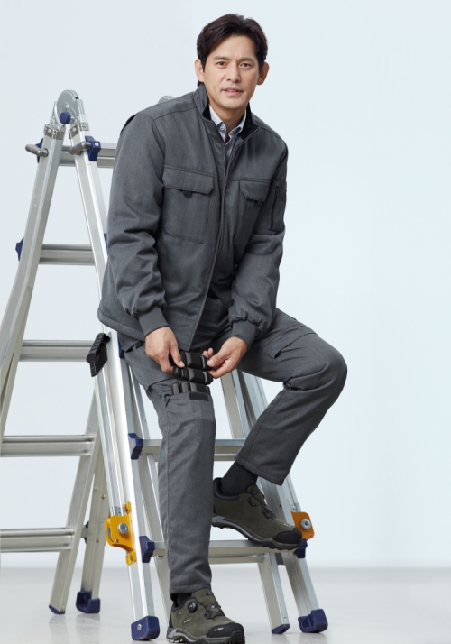 ZB-JP2154 상하세트지벤 추동작업복(그레이)