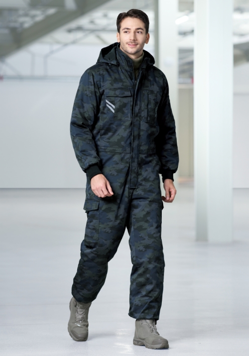 ZB-S1896 (카키)지벤 추동 정비복(일체형)