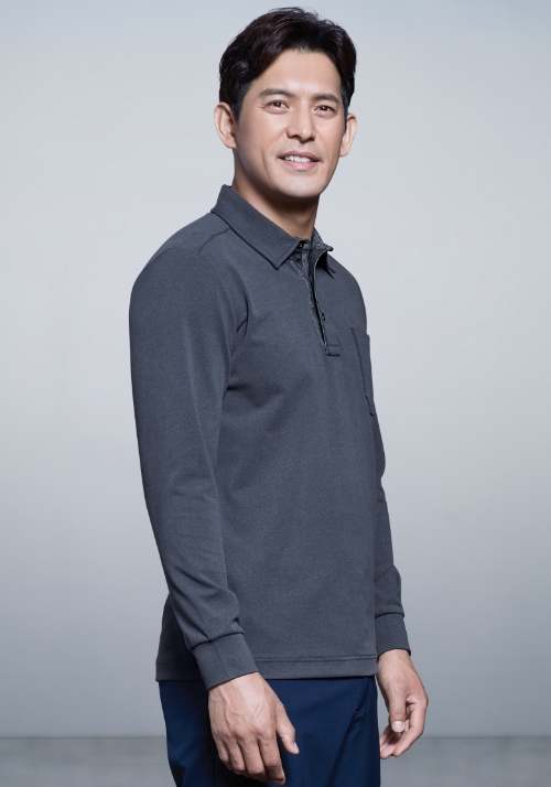 ZB-T1773 (그레이)지벤 추동 티셔츠(기모)