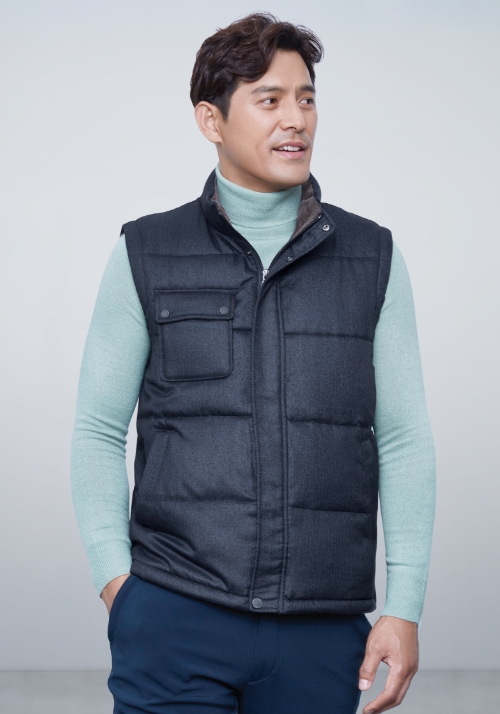 ZB-V1481 (네이비)지벤 추동 작업복 조끼(웰론)