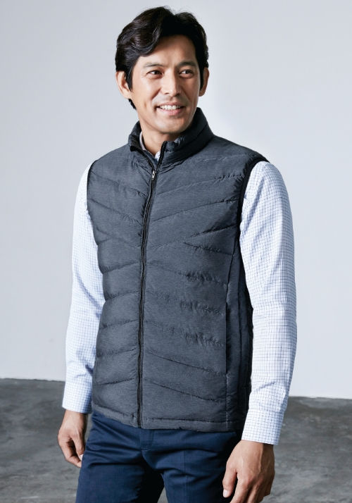 ZB-V1781 (멜란지그레이)지벤 추동 작업복 조끼(웰론)