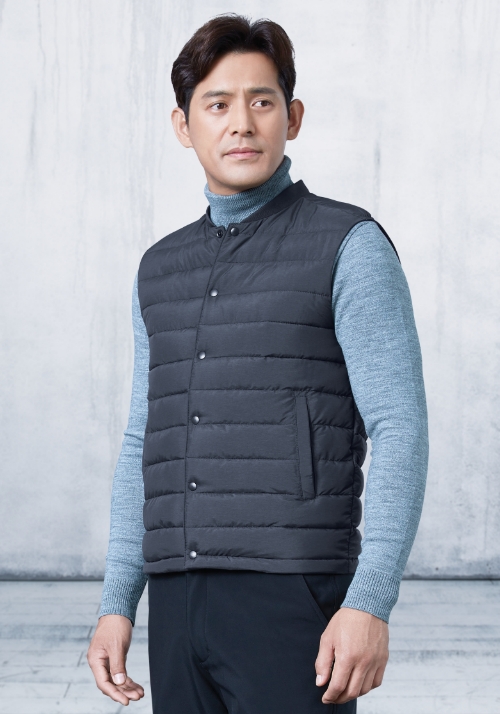 ZB-V1881 (멜란지 그레이)지벤 추동작업복 조끼(웰론)