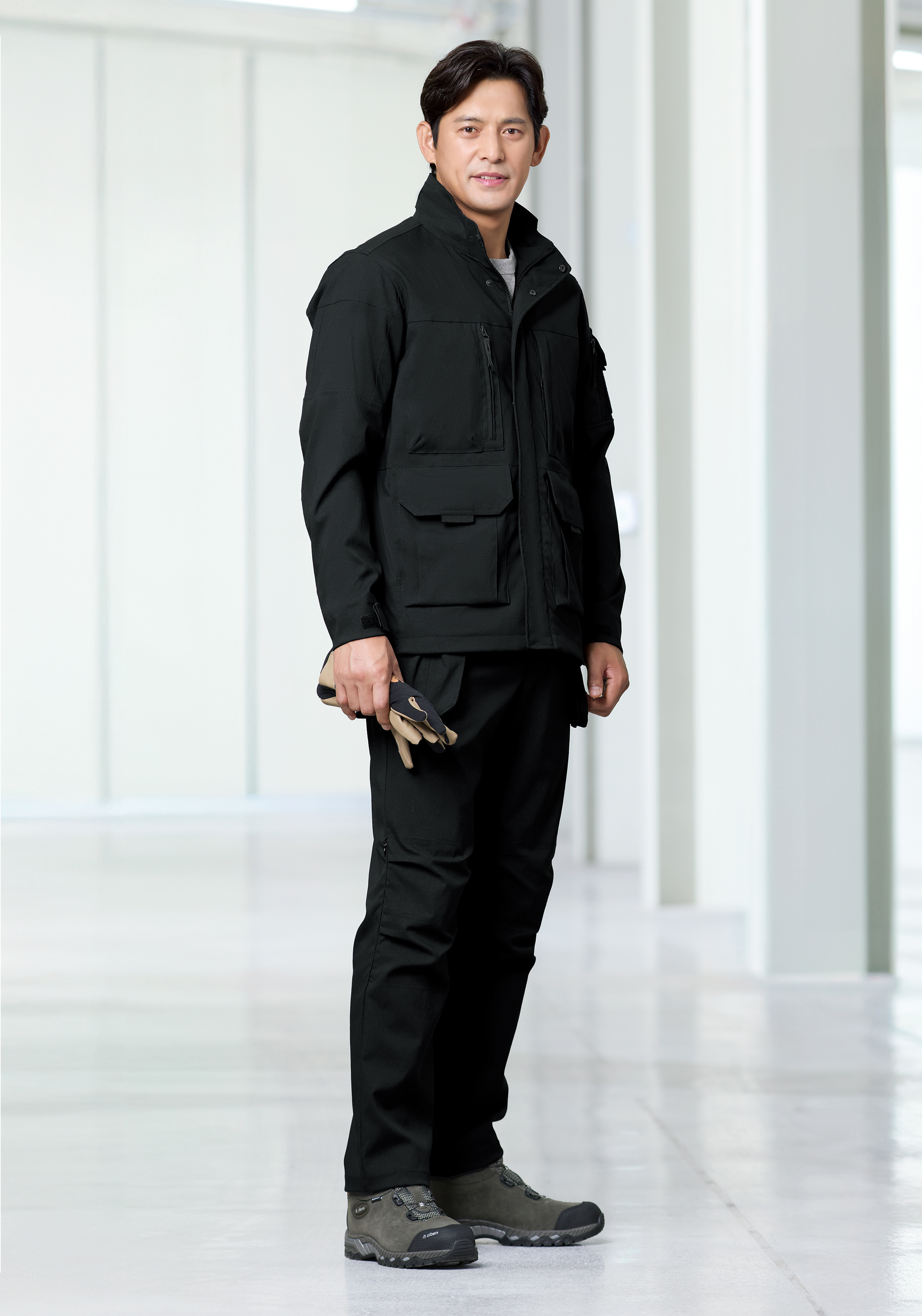 ZB-JP2501 상하세트지벤 작업복 (블랙)