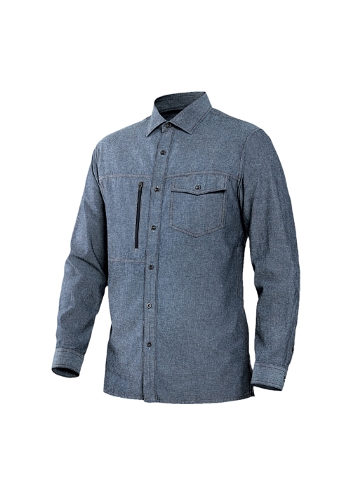 ZB-Y1441 (인디고블루)지벤 작업복 셔츠(면100)