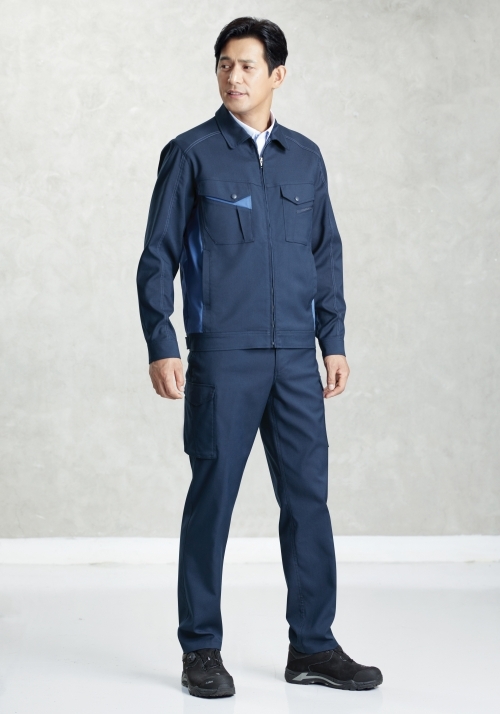 ZB-JP1804 상하세트지벤 사계절 작업복(네이비)