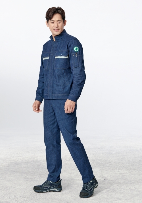 ZB-JP2105 상하세트사계절 작업복(블루/면98)