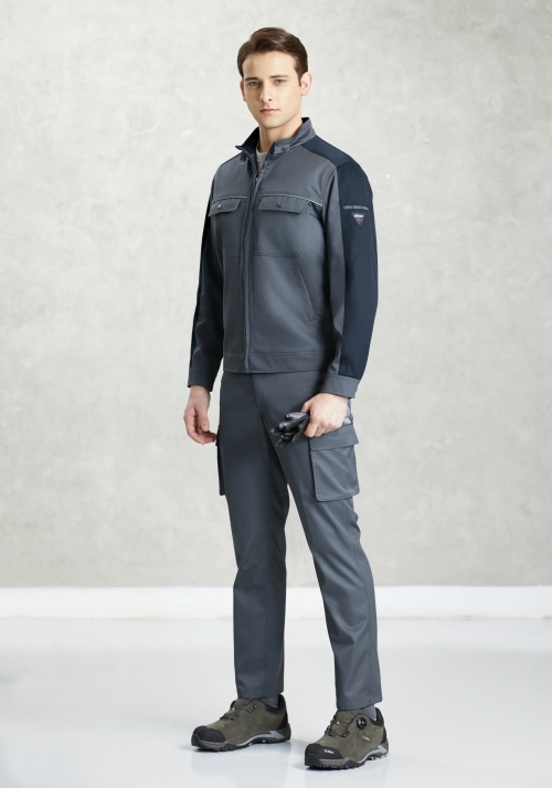 ZB-JP1705 상하세트지벤 사계절 작업복(그레이)