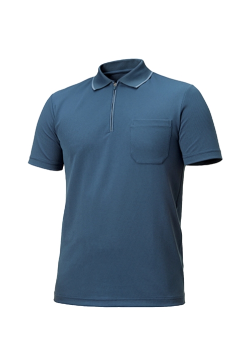 ZB-T1132 (피콕그린/집업)지벤 반팔 티셔츠(쿨론)