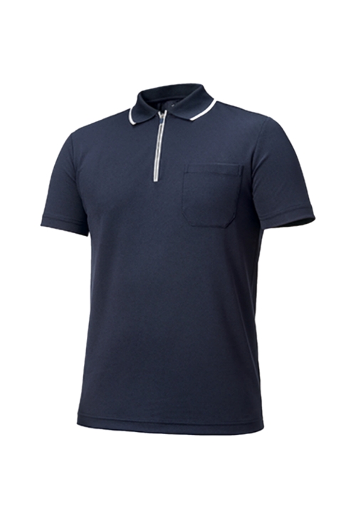 ZB-T1133 (네이비/집업)지벤 반팔 티셔츠(쿨론)