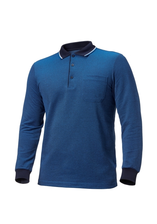 ZB-T1334 (멜란지인디고)지벤 긴팔 티셔츠(면55)