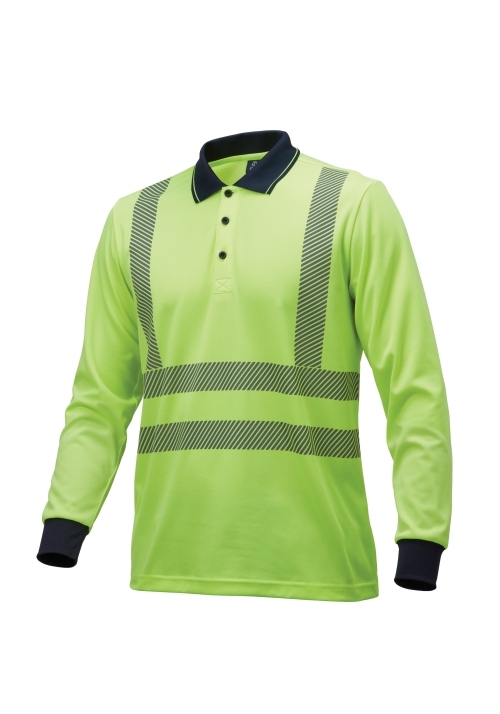 ZB-T2135 (네온그린)지벤 긴팔 티셔츠(안전/쿨론)