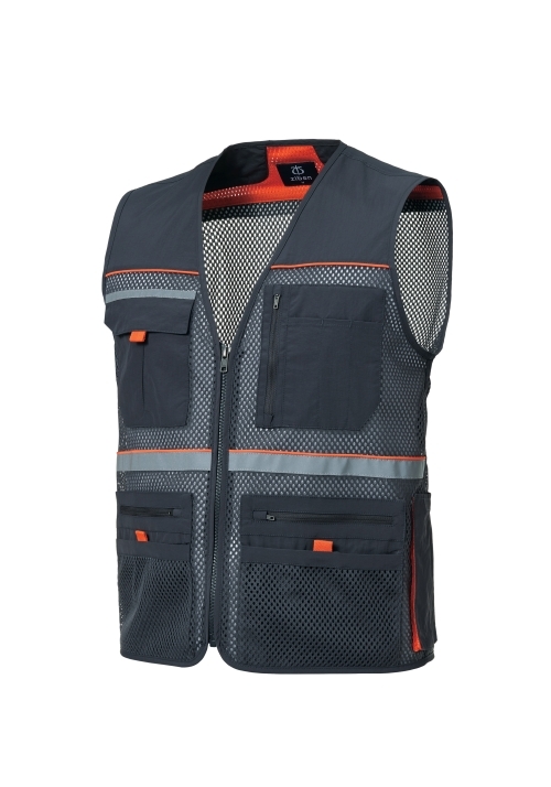 ZB-V1821 (다크그레이)지벤 작업복 망사조끼