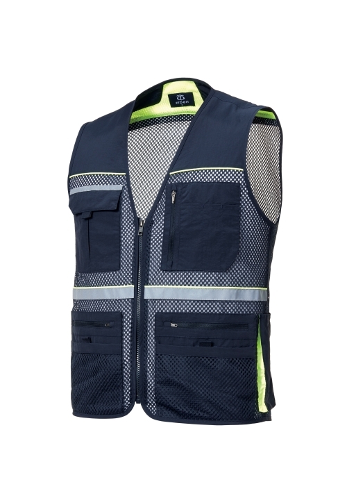 ZB-V1822 (네이비)지벤 작업복 망사조끼