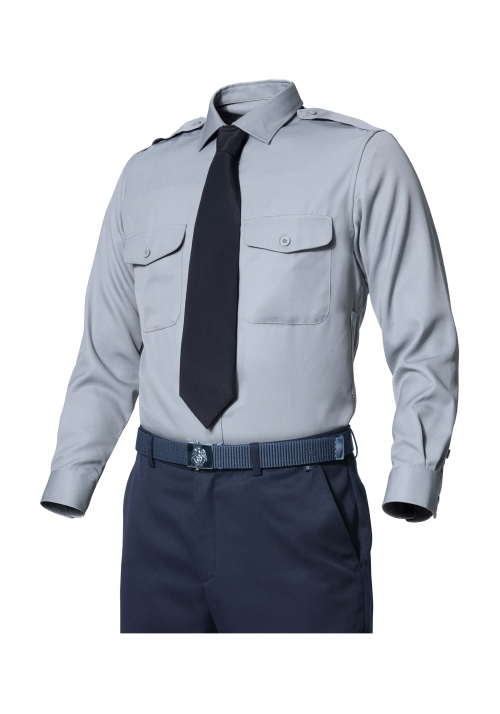 ZB-Y1044 (라이트 그레이)지벤 추동 경비복 셔츠