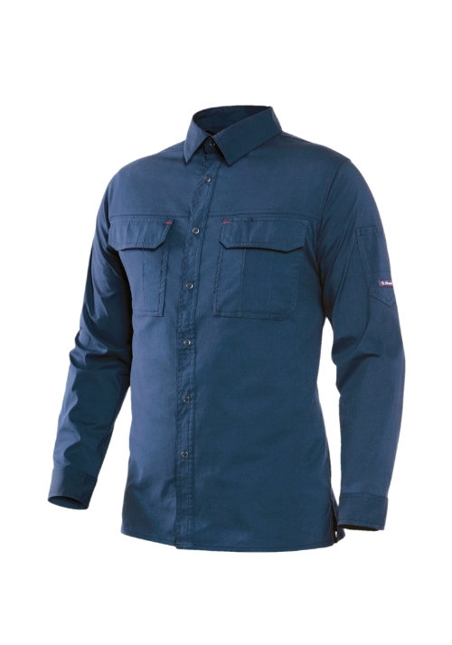 ZB-Y1641(네이비)지벤 스판 셔츠(면65)