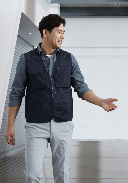 ZB-V2026 (네이비)지벤 작업복 망사 조끼