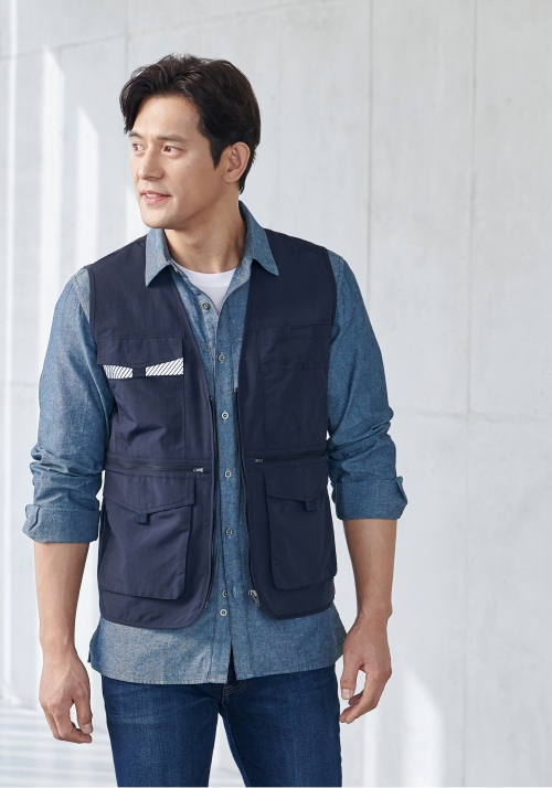 ZB-V2121 (네이비)<br>지벤 작업복 사계절 조끼