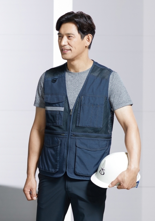ZB-V1922 (블루)지벤 작업복 망사조끼