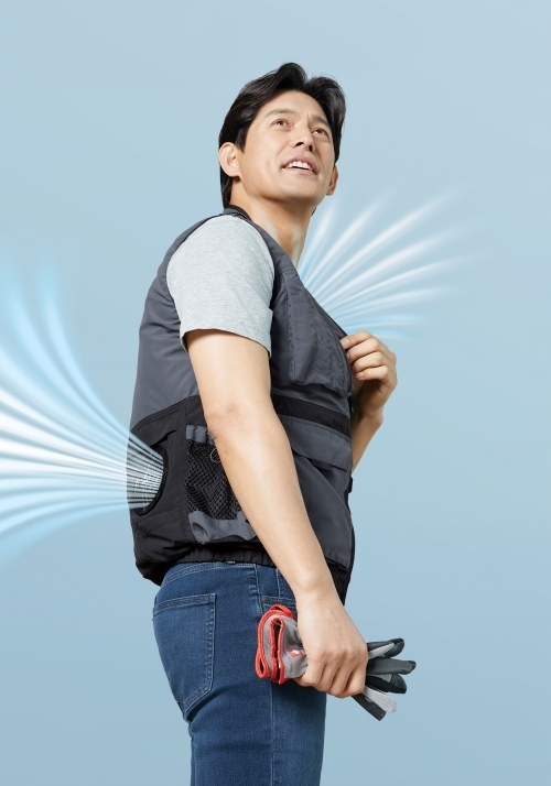 ZB-V2422(다크그레이)지벤 작업복 에어쿨링팬 조끼