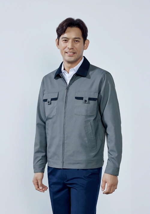 ZB-J201 (블루 그레이)지벤 춘하 작업복 점퍼