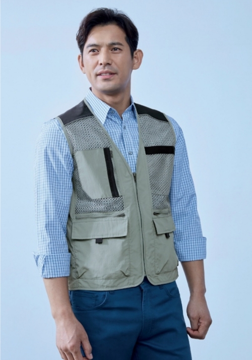 ZB-V1723 (베이지)지벤 작업복 망사조끼