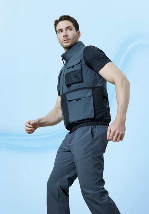 ZB-V2622(진그레이)지벤 여름 작업복 선풍기 조끼