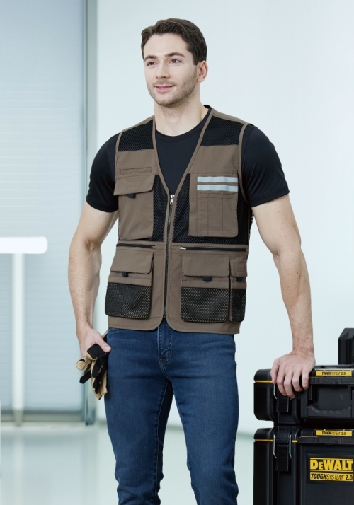 ZB-V2626(브라운)지벤 여름 작업복 조끼