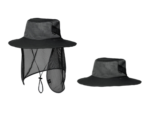ZB-A261 (블랙)지벤 메쉬 차양막 모자