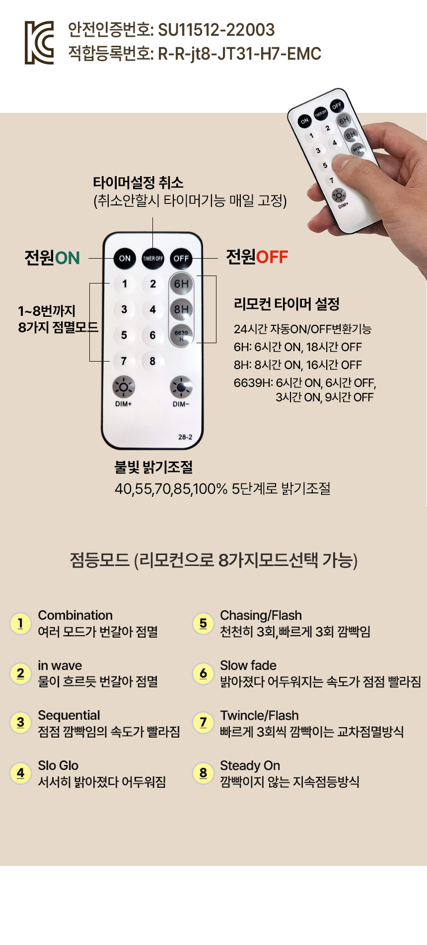 크리스마스트리 무장식 전구 일체형 킥글로우 전나무 트리 180cm 상세 이미지 13