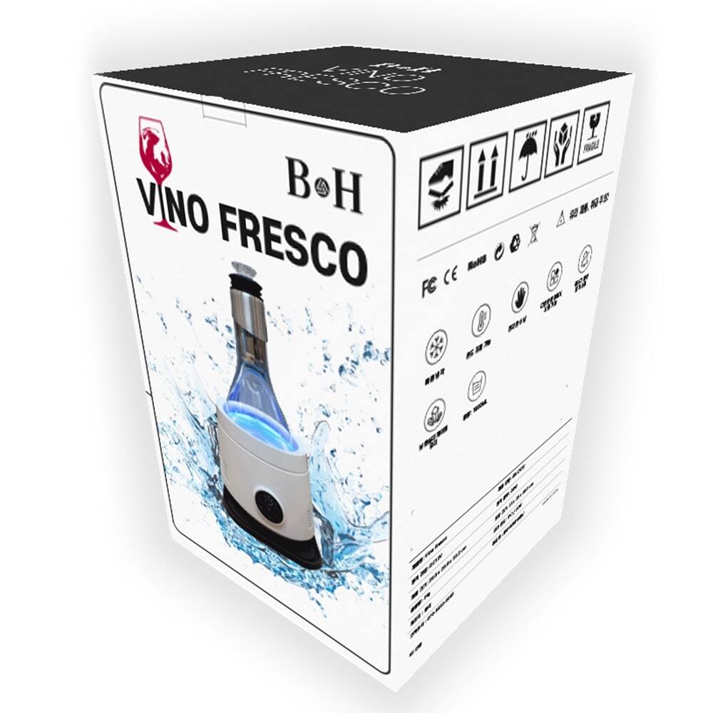 [예약판매] VINO FRESCO 스마트 와인 보관 쿨러 칠러 자동 온도 조절 및 고급 디자인을 갖춘 와인 냉각기