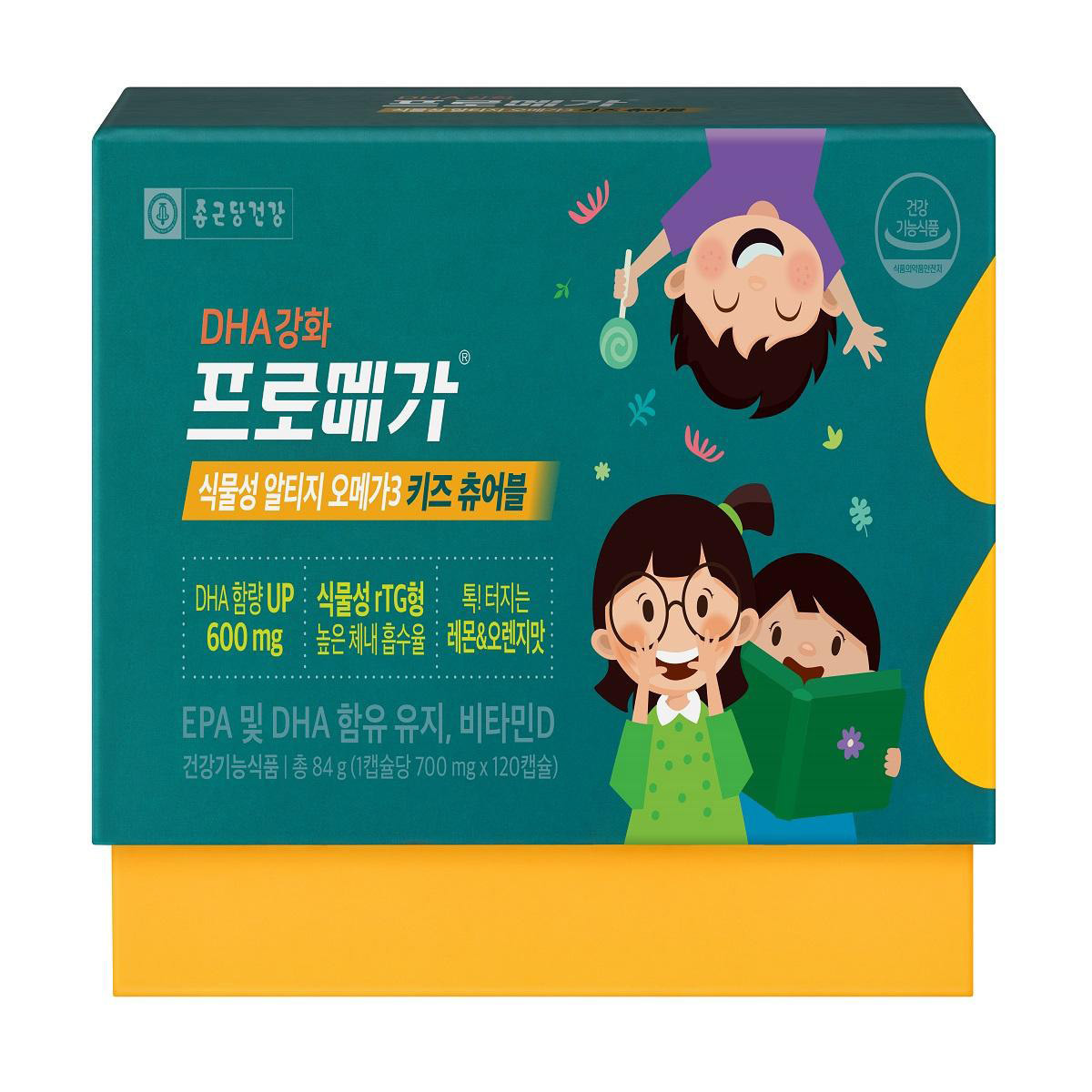 프로메가 식물성 rTG 츄어블 오메가 3 키즈 700mg x 120