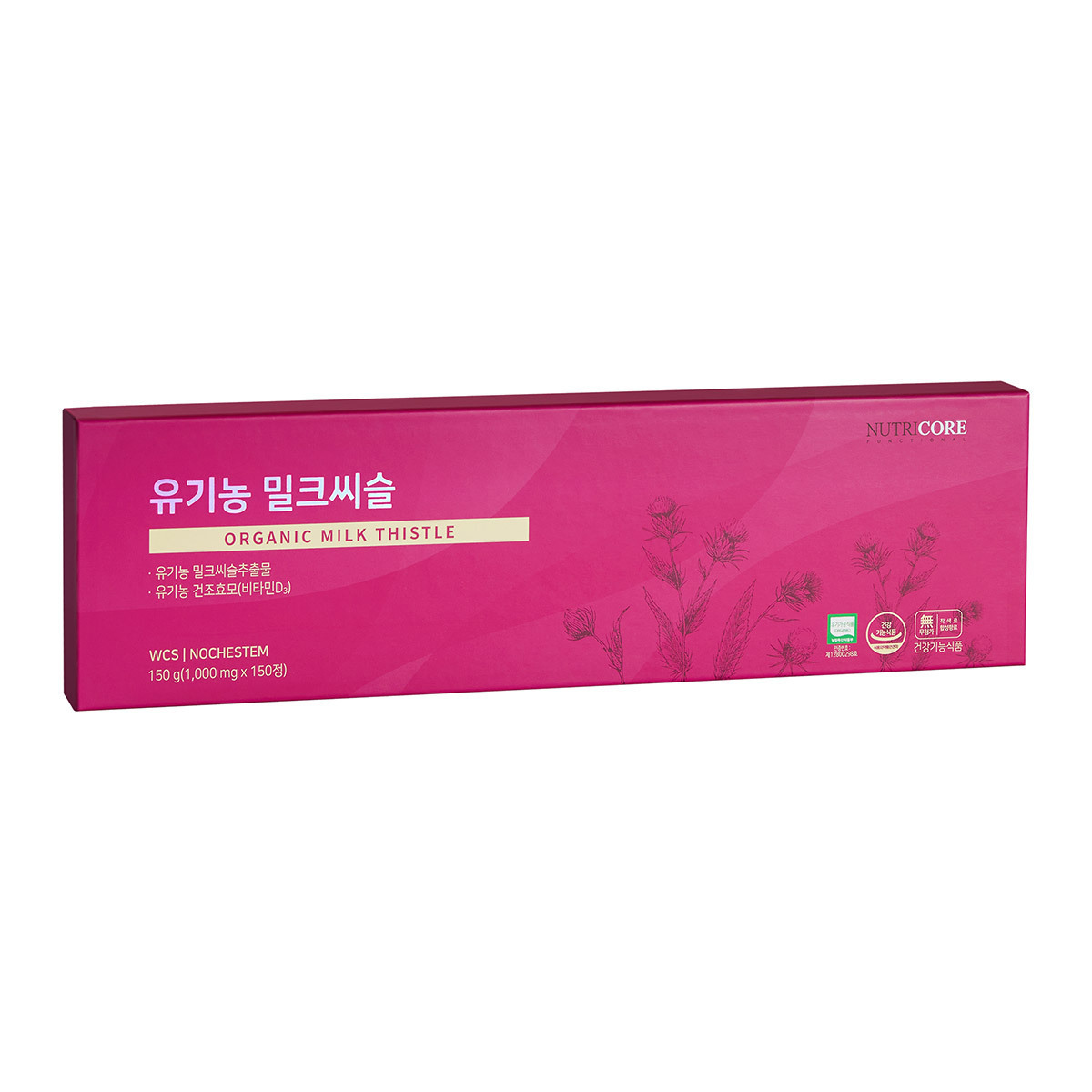 NCS 유기농밀크씨슬 1,000mg x 150정 NCS Organic Milk Thistle 1,000mg x 150ct