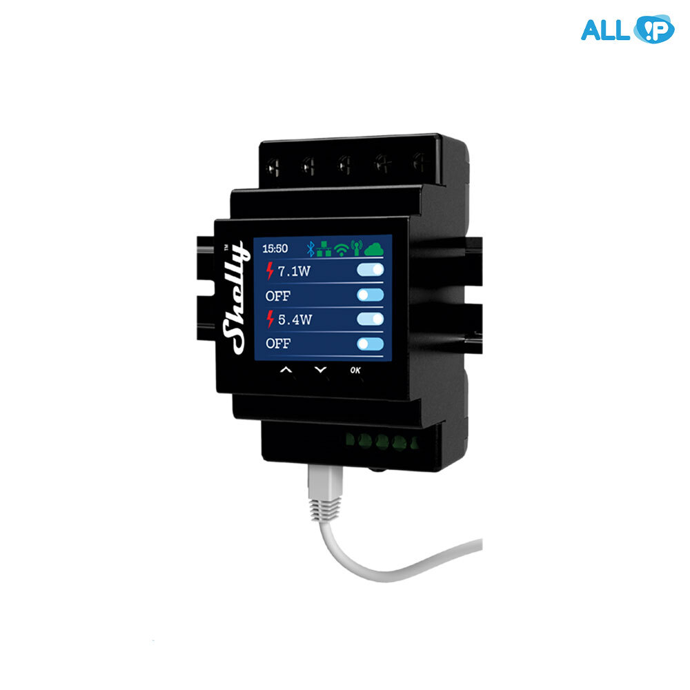 Shelly Pro 4PM 4 채널 릴레이 LAN 와이파이 IoT 릴레이 스위치