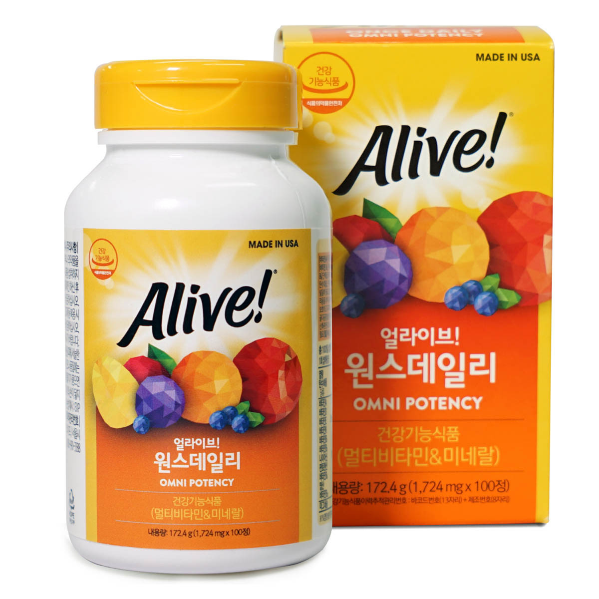 얼라이브 원스데일리 멀티비타민 1,724MG X 100정