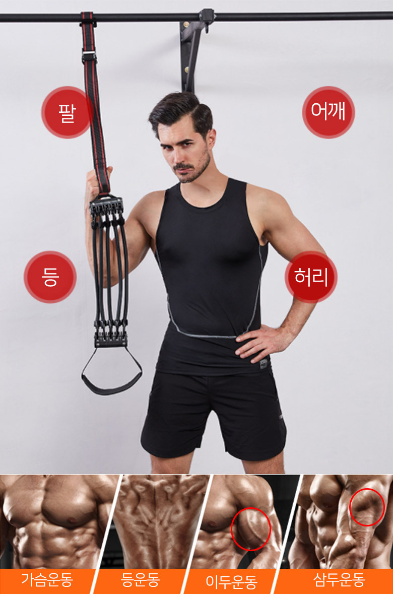 로우락 풀업밴드 턱걸이 철봉 튜빙 헬스 운동 단계조절 고무밴드