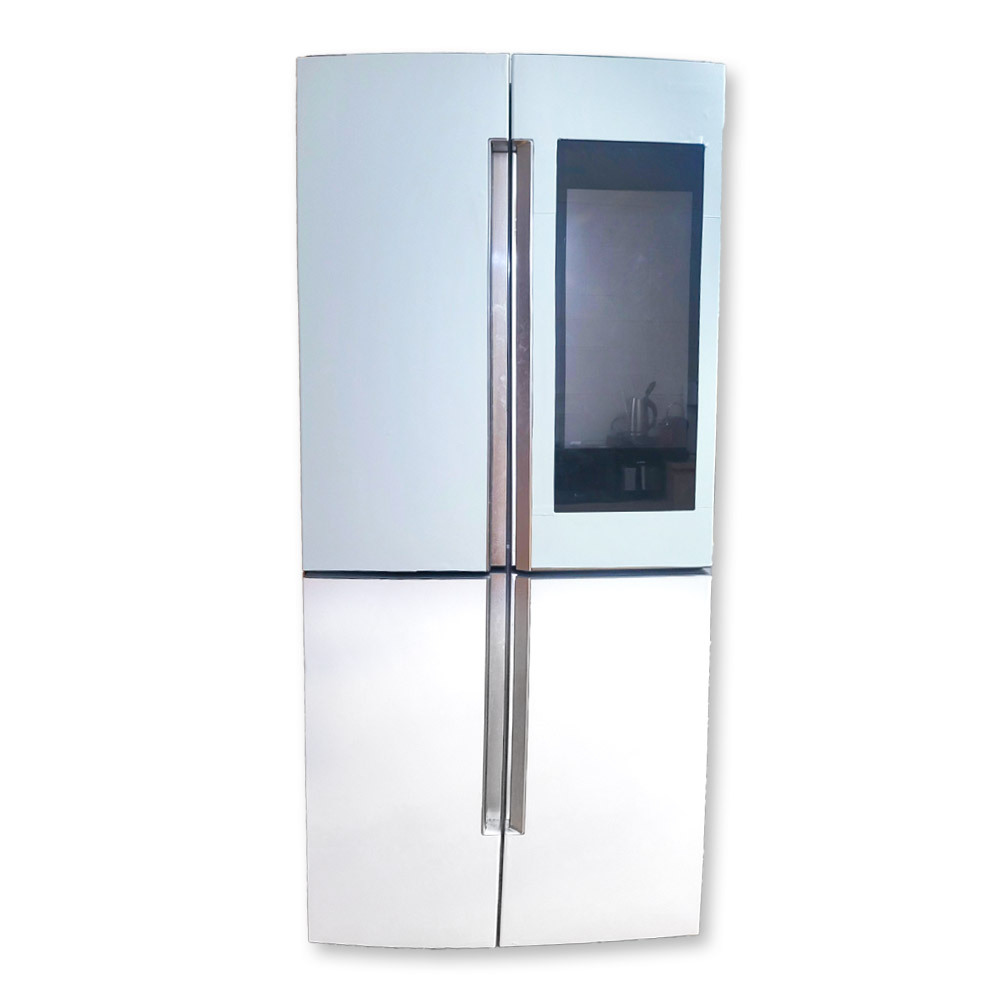한샘 인테리어필름 (화이트+스카이블루) - 냉장고 시트지 리폼 세트 무광 1.2m