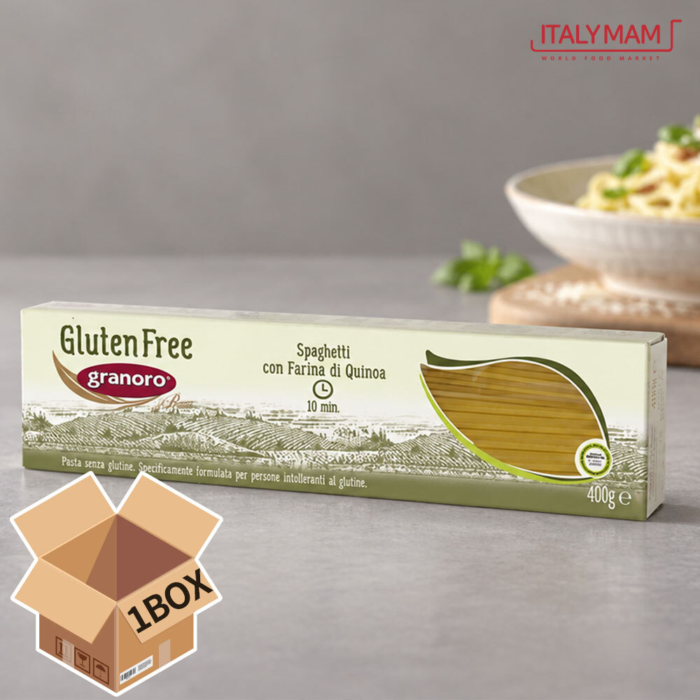 [박스판매] 그라노로 듀럼밀 파스타면 글루텐프리 스파게티 400g x 12개
