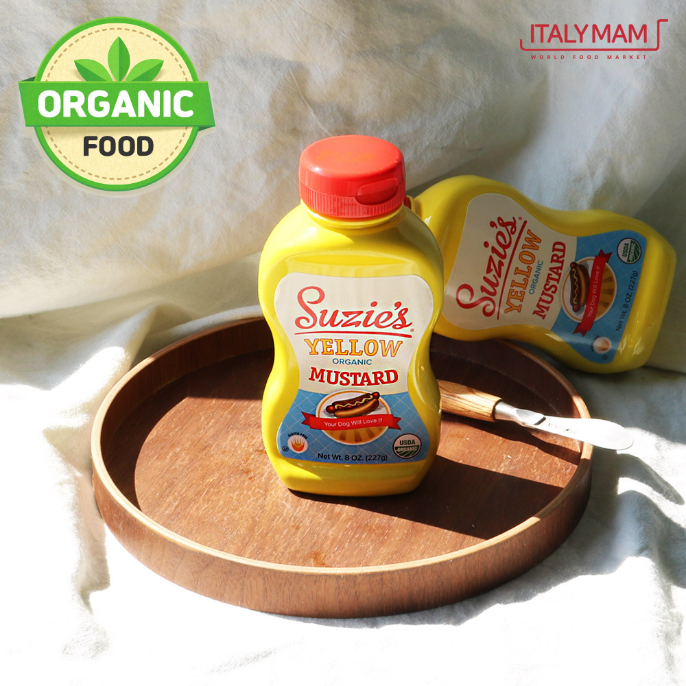 수지스 유기농 머스타드 227g 머스터드 무설탕 저당 치킨 겨자 저칼로리 소스