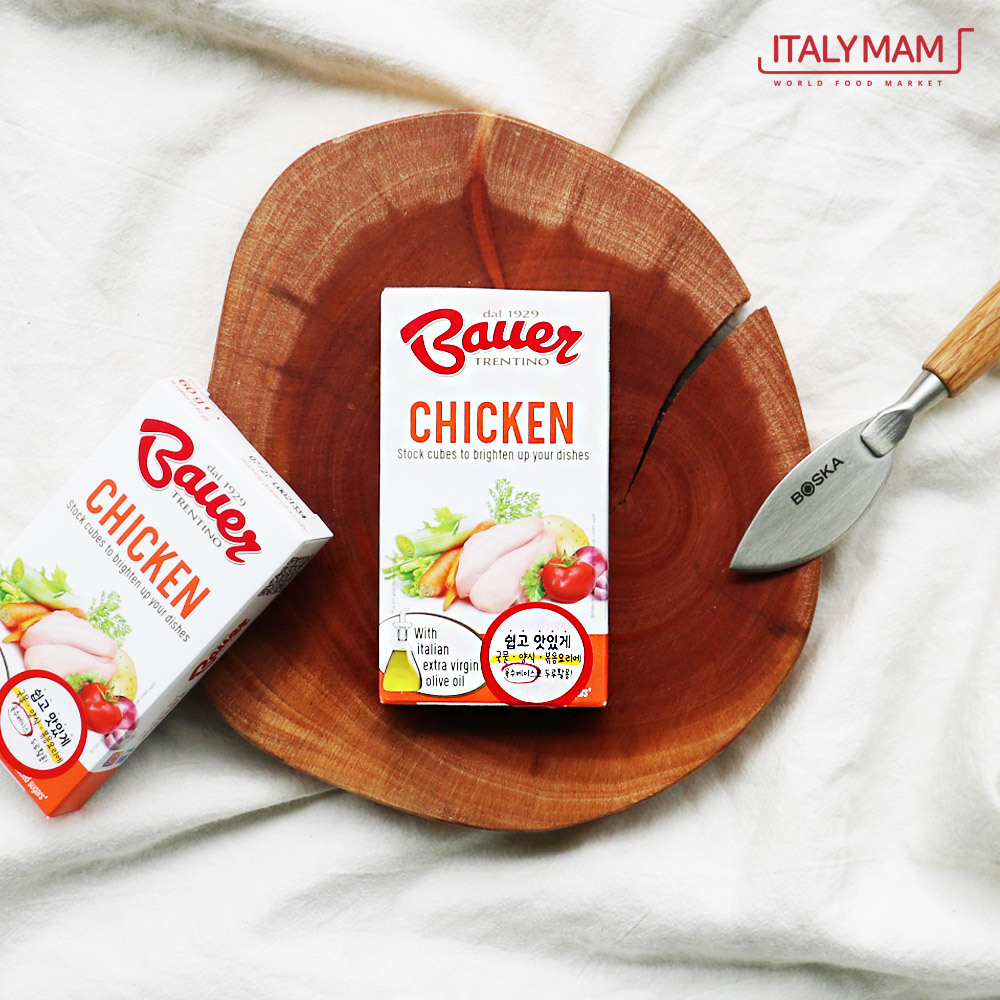 바우어 치킨스톡 큐브 60g 육수 닭