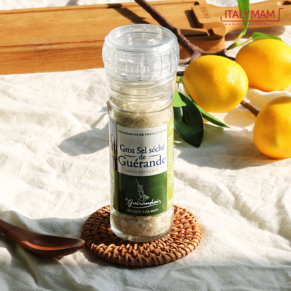 게랑드소금 토판 천일염 굵은 소금 그라인더 75g 프랑스 소금