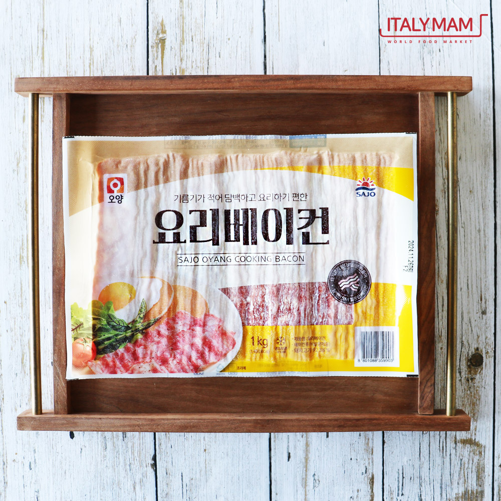 사조오양 냉동 요리 베이컨 슬라이스 1kg