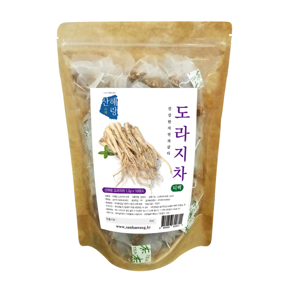 [산해랑] 볶은도라지차 1.2*100티백
