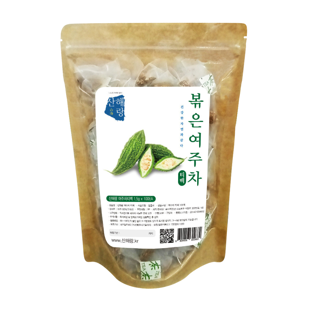 [산해랑] 볶은여주차 1.5*100티백