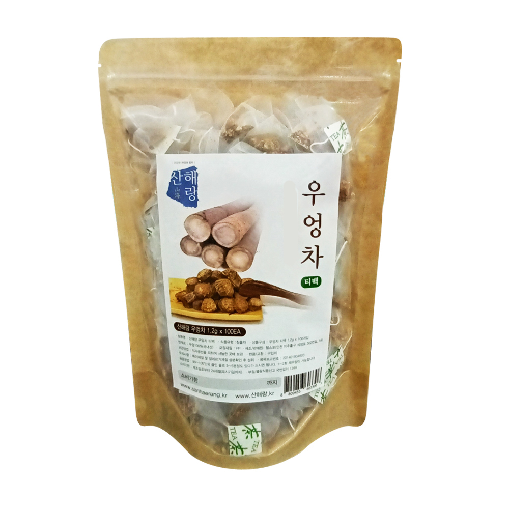 [산해랑] 볶은 우엉차 1.2g* 100티백