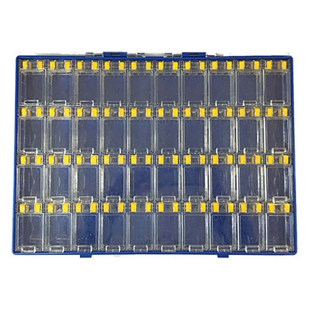 중앙브레인 SMD 칩보관함 CA103 투명 칩박스 4x10 세트 (CA307-3)