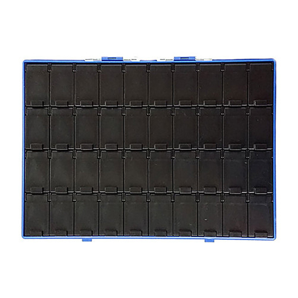 중앙브레인 SMD 칩보관함 CA103C 정전기방지 칩박스 4x10 세트 (CA307-3C)