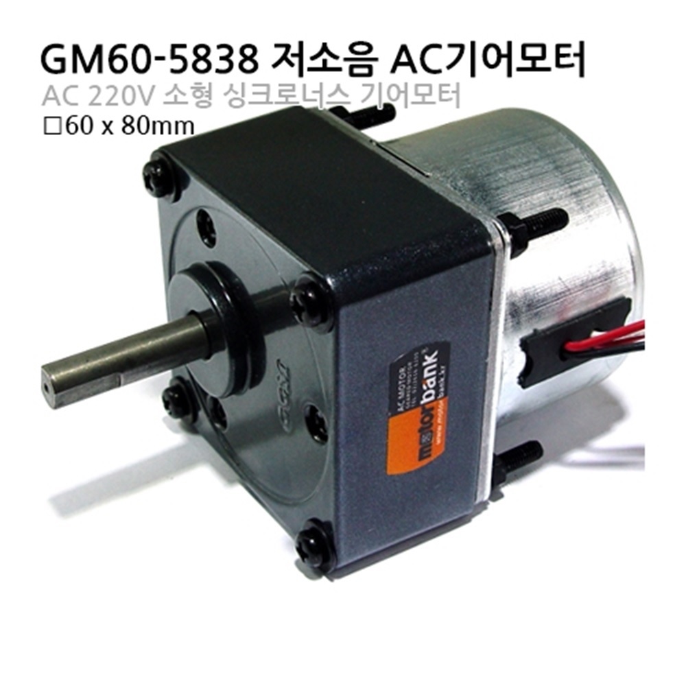 GM60-5838 AC 저소음 싱크로너스 기억 소형 모터 (GM60-5838)