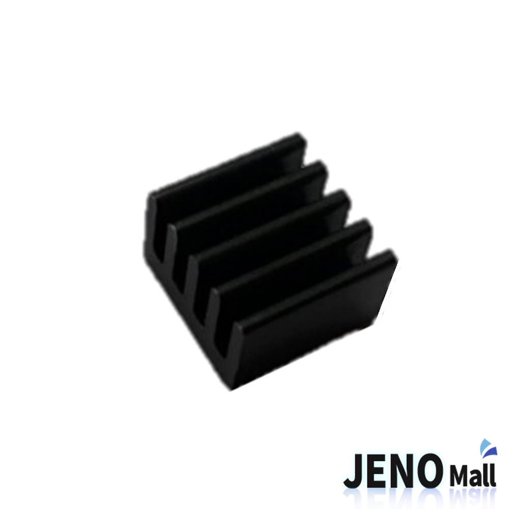 11x11x5mm 알루미늄 방열냉각판 히트싱크 아노다이징 검은색 (HAE3212)